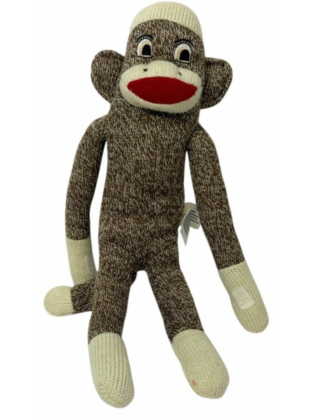 VHTF Puzzle Me's Sock Monkey Plush 15" Stuffed Animal 2008 Embroidered Side Eyes